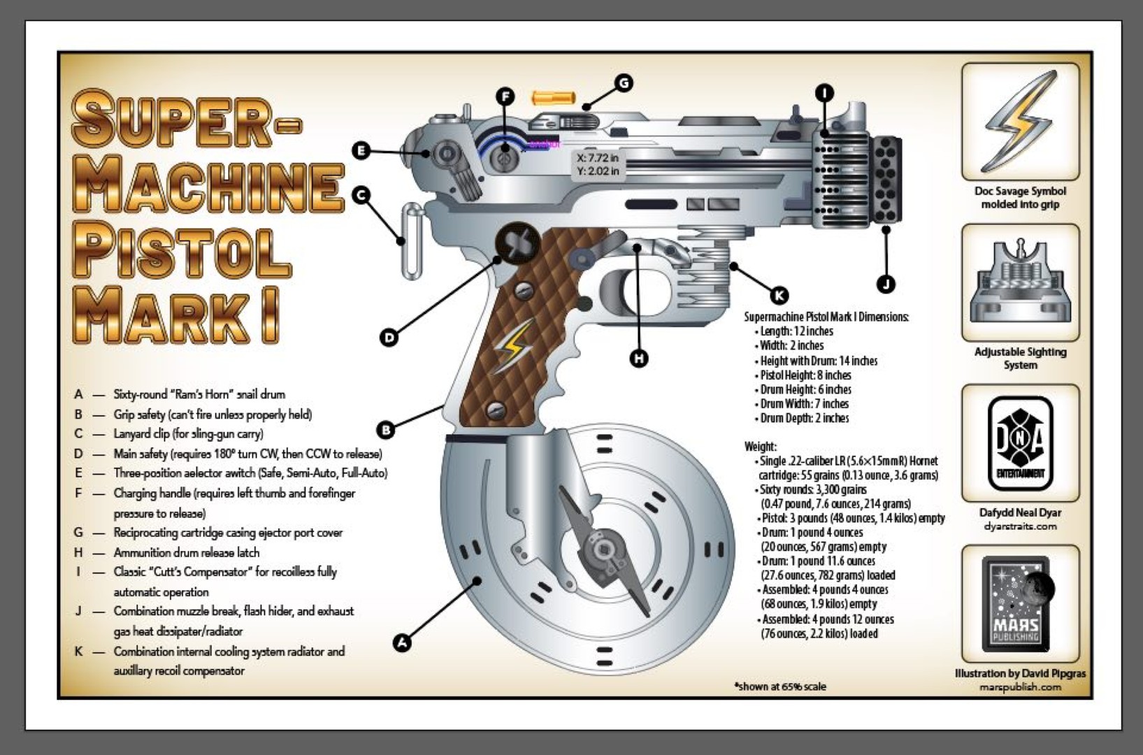 Doc Savage® Supermachine Pistol Mark I